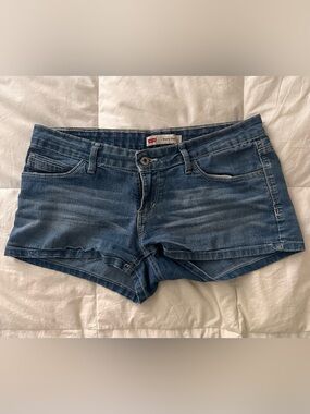 Levi's Blue Denim Women's Shortie Shorts